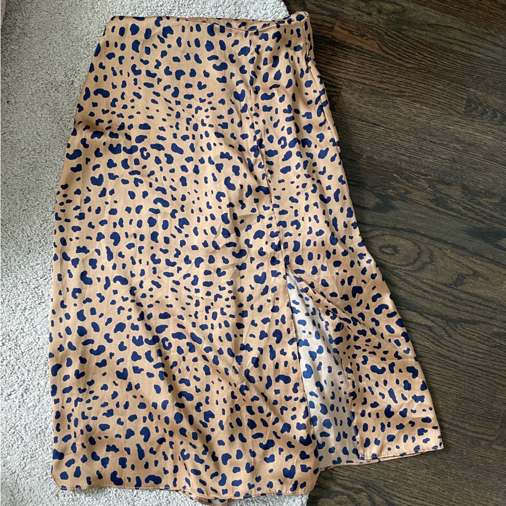 Nasty Gal Leopard Midi Skirt